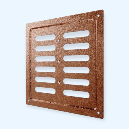 2020MER Antique copper ERA Решетка вентиляционная MER регулируемая 200х200 окраш.сталь Antique copper